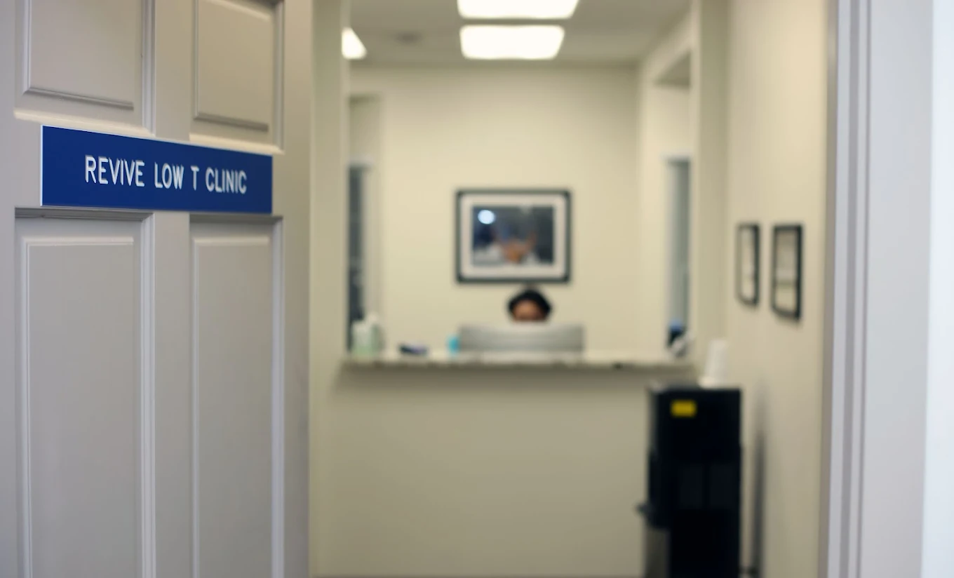 Inside the Revive Low T Clinic — Federal Way reception